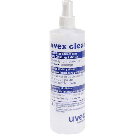 Uvex Clear Lens Cleaning Solution, 16 Oz. Spray Bottle